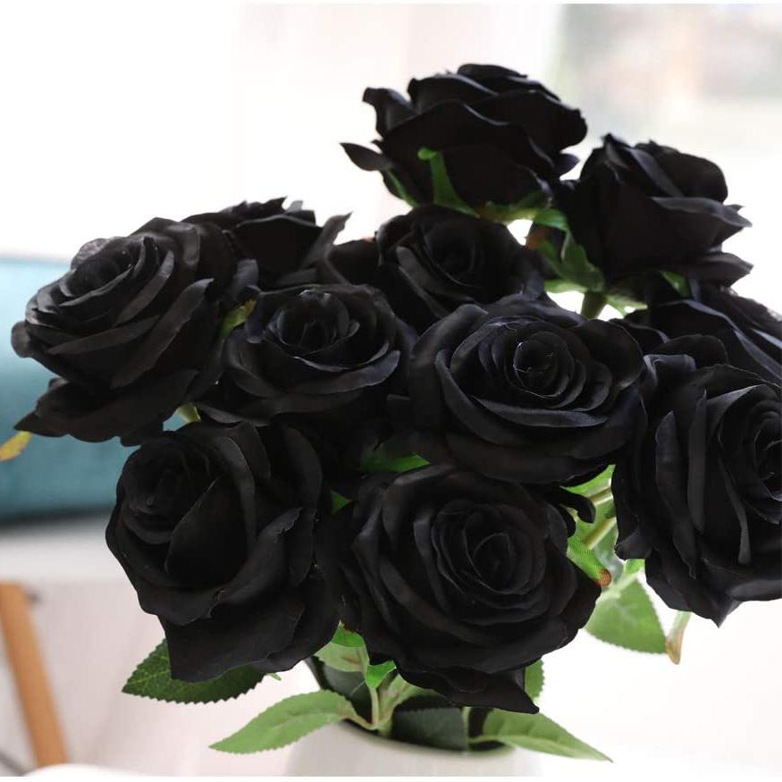 10-Pack: Nubry Artificial Silk Rose Flower Bouquet