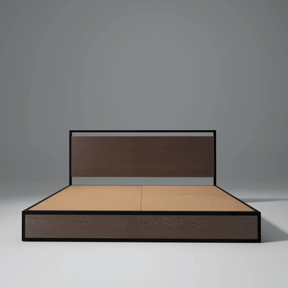 Indo Powder Coated Metal King Size Bed With MDF Wood