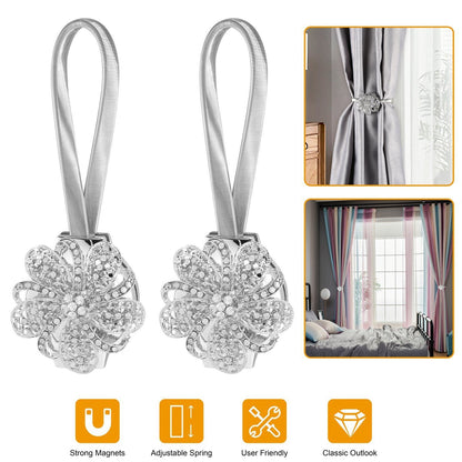 2-Pack: Magnetic Curtain Tiebacks