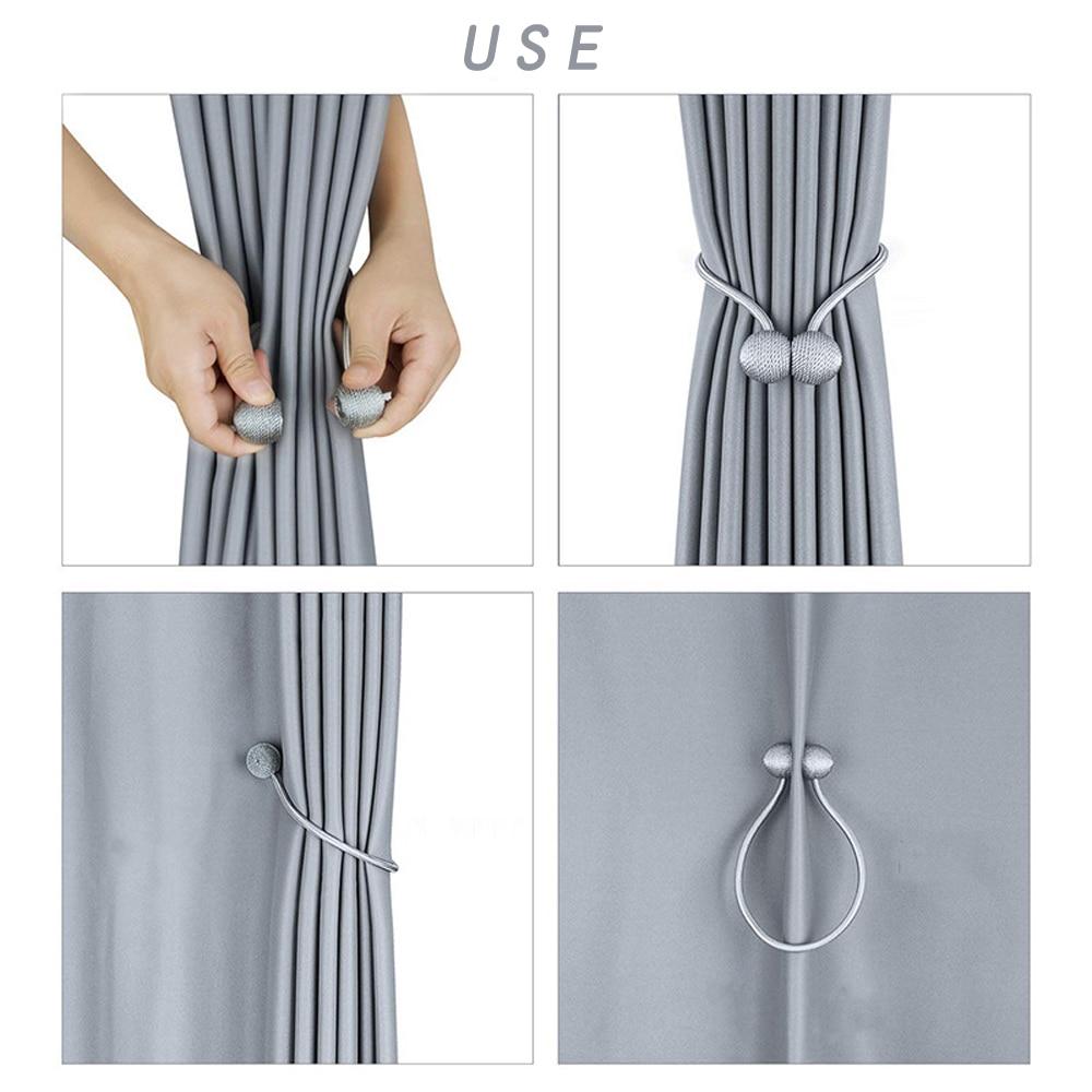 2-Piece: Magnet Curtains Bandages Buckle