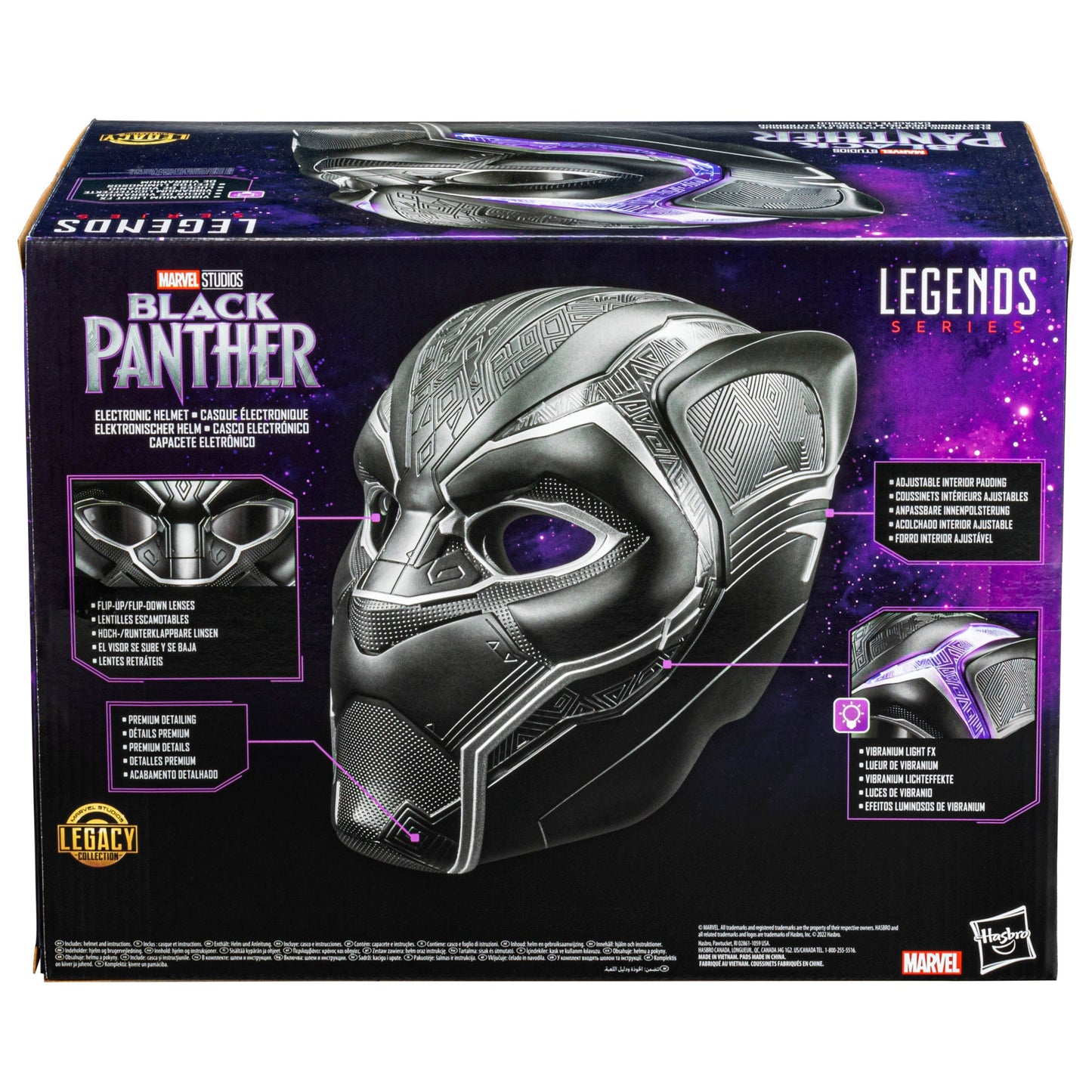 Marvel Legends Series Black Panther Electronic Role Play Helmet