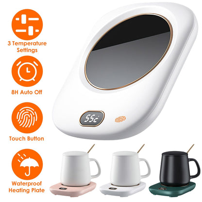 Auto Shut Off USB Coffee Mug Heating Plate with 3 Temperature Setting